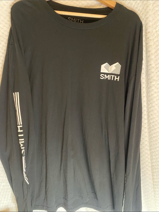 Smith Optics Other - SMITH Optics Black Long Sleeve Logo Tee with White Graphics